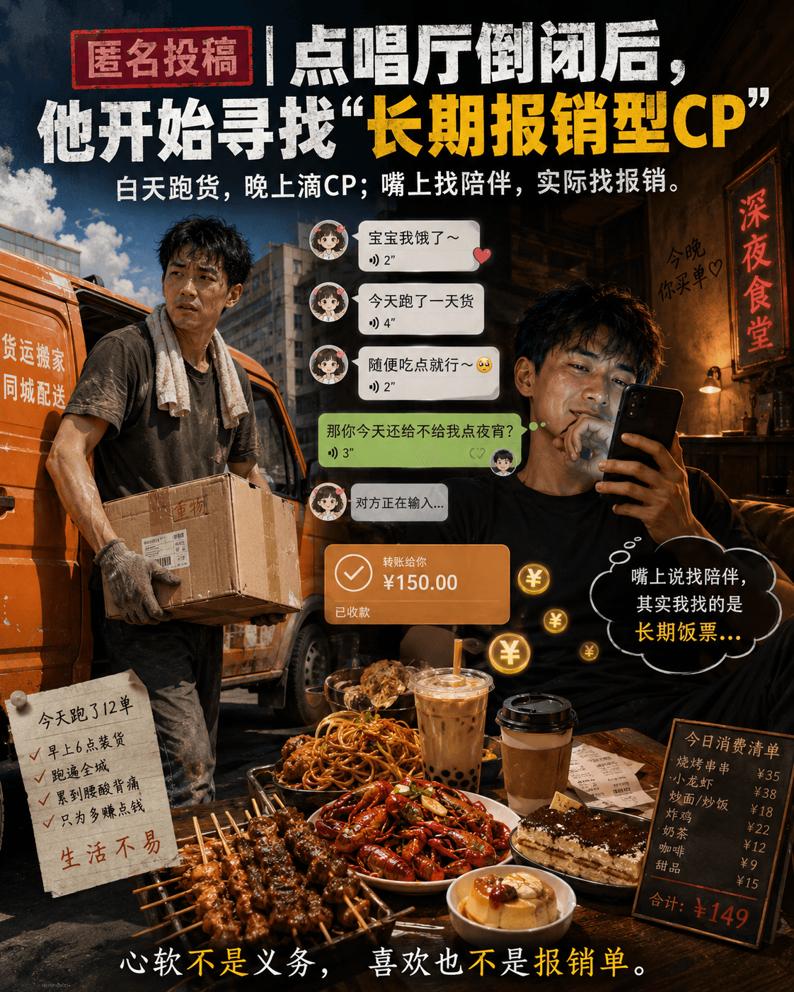 撕歌故事档案006|匿名投稿:点唱厅倒闭后,他开始在撕歌寻找“长期饭票”故事封面